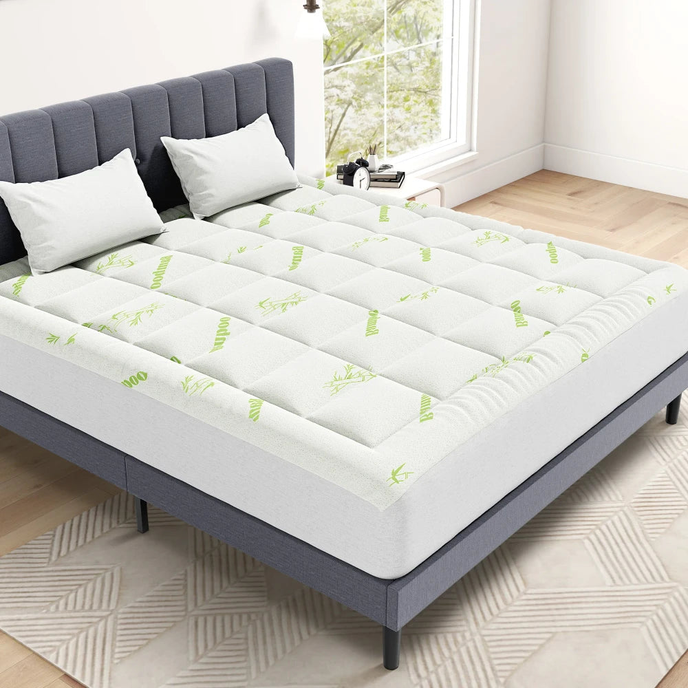 Bamboo Viscose Memory Foam Mattress Topper